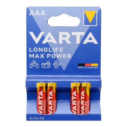 VARTA extra tartós elem micro AAA - 4703 (Longlife max power-piros)